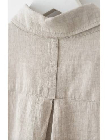 Robe en lin pur élégante et fluide pour femme