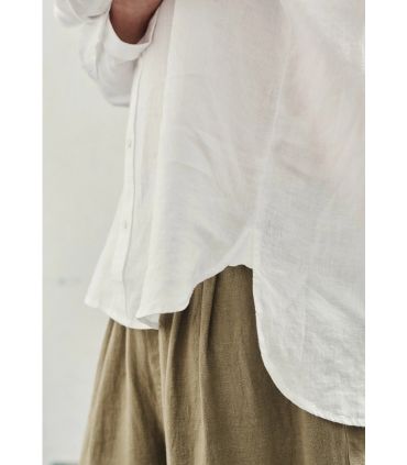 Robe en lin élégante et fluide pour femme