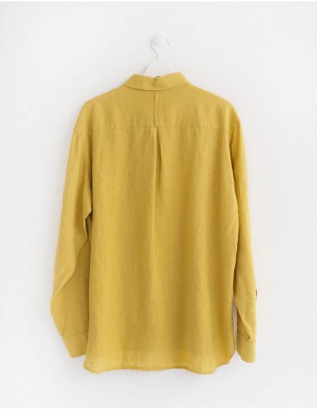 Robe en lin pur élégante et fluide pour femme