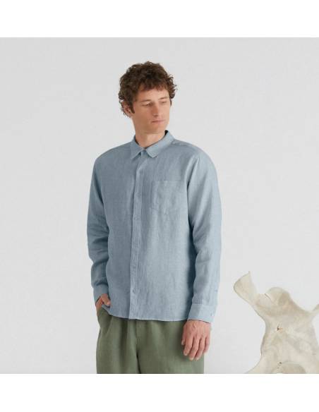 Robe en lin pur élégante et fluide pour femme