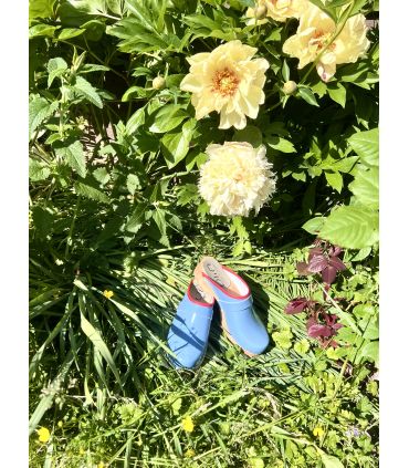 Damen Schwedische Holzschuhe clogs und Leder lack