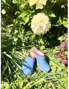 Damen Schwedische Holzschuhe clogs und Leder lack 2