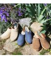 Sabots suédois femme en daim nubuck velours luxe