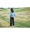 Cálida y cómoda sudadera con capucha de pura lana merina