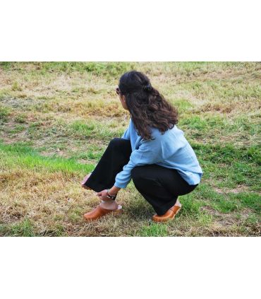 Cálida y cómoda sudadera con capucha de pura lana merina