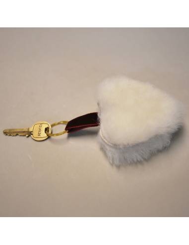 Christmas decoration Genuine sheepskin heart