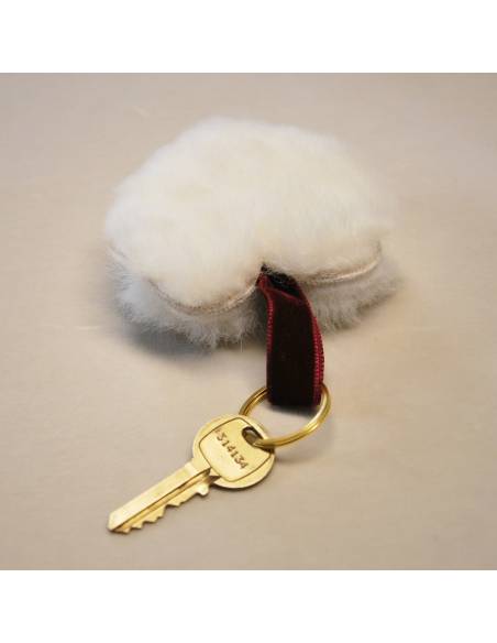 Christmas decoration Genuine sheepskin heart