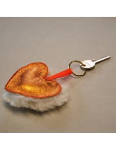 Heart in lambskin and sheepskin 