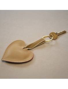 Double-sided heart of genuine lamb leather 2