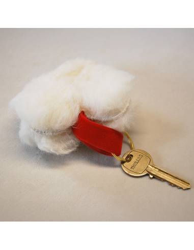 Christmas decoration Genuine sheepskin heart