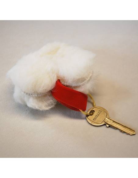 Christmas decoration Genuine sheepskin heart