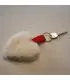 Christmas decoration Genuine sheepskin heart