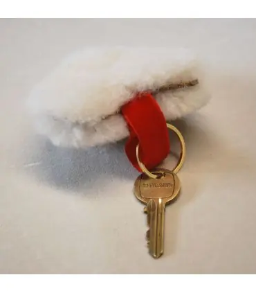 Christmas decoration Genuine sheepskin heart