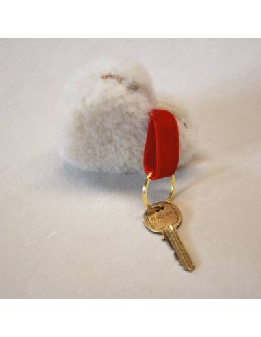 Christmas decoration Genuine sheepskin heart