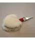 Bijoux de sac porte-clef Coeur en peau de mouton véritable