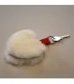 Herz aus echtem Schafsfell