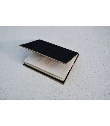 Funda para pasaporte en piel de cordero jaspeada y charol rosa 