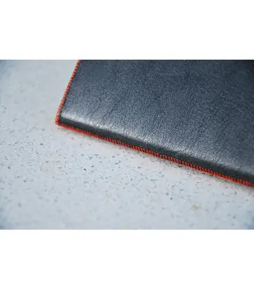 Satin burgundy and pink lambskin leather passport holder 