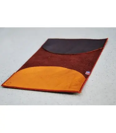 Satin burgundy and pink lambskin leather passport holder 