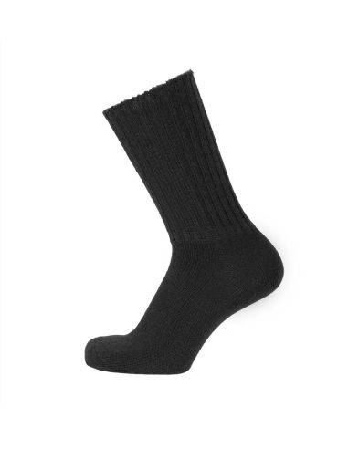 Chaussettes pure laine mérinos noir pour la famille enfant femme homme