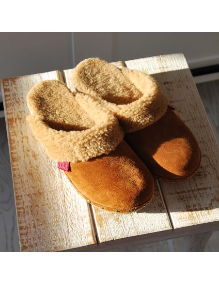 Sueco zuecos de madera fieltro de lana mujer