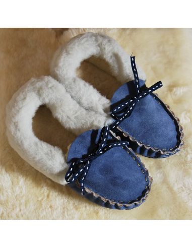 Mujer zapatos mocasines de piel de cordero genuino