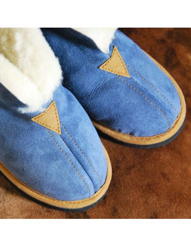Chaussons Femme et Hommes chauds et hauts en peau d'agneau