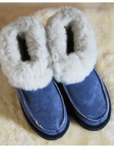 Chaussons chauds en peau de mouton Femme et Homme