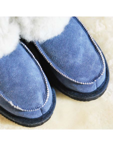Chaussons chauds en peau de mouton Femme et Homme