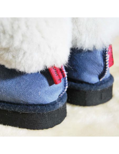 Chaussons chauds en peau de mouton Femme et Homme