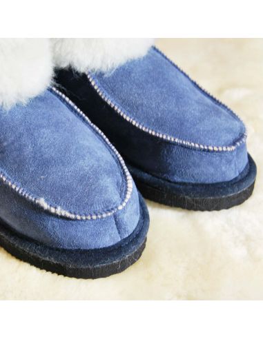 Chaussons chauds en peau de mouton Femme et Homme