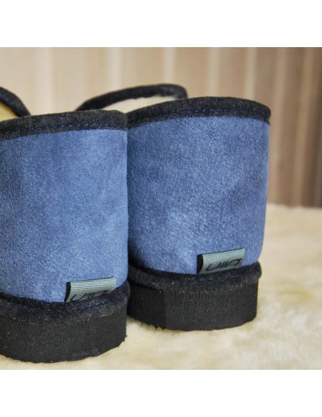 Cálidas zapatillas de piel de cordero para hombre o mujer