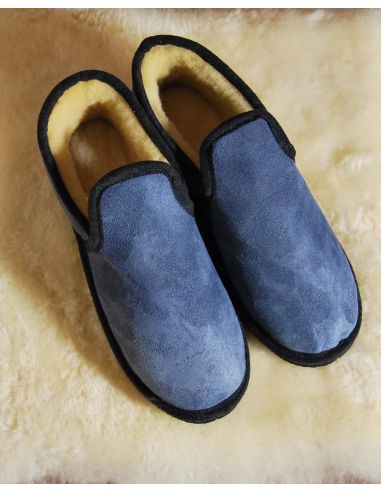 Warm lambskin slippers for men and women