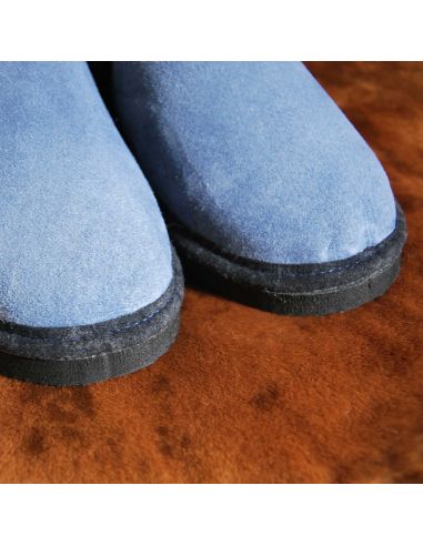 Warm lambskin slippers for men and women