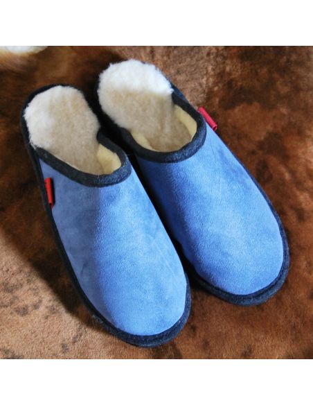 Men's nordic slippers in guenuine lambskin