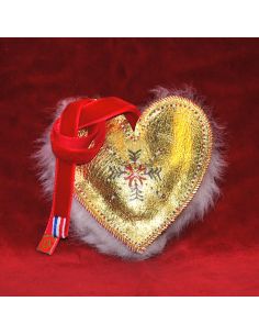 Corazón en piel de cordero y oveja 