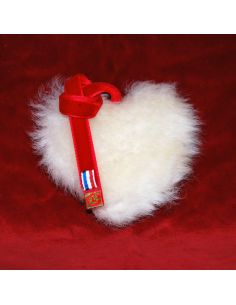 Heart in lambskin and sheepskin  2
