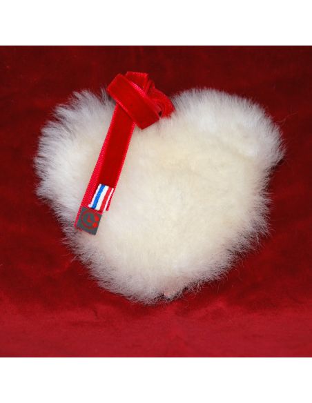 Hand-painted golden sheepskin and lambskin Christmas decoration traditional decoration