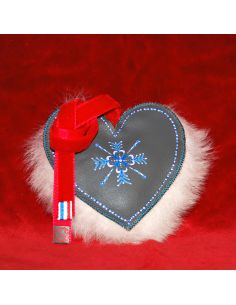 Suspension de Noël en cuir peinte à la main Arôme Nordique