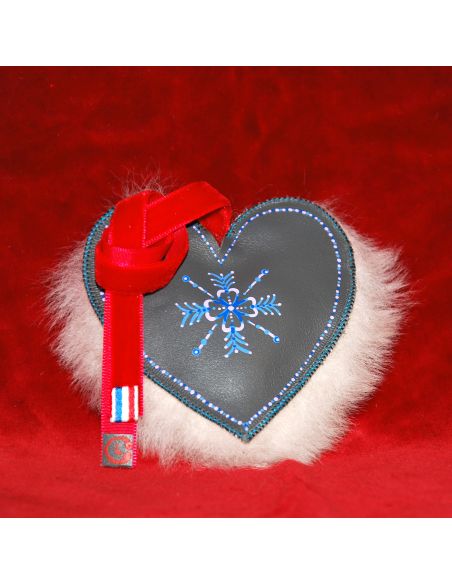 Hand-painted sheepskin and lambskin Christmas decoration traditional decoration