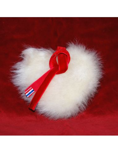 Hand-painted sheepskin and lambskin Christmas decoration traditional decoration