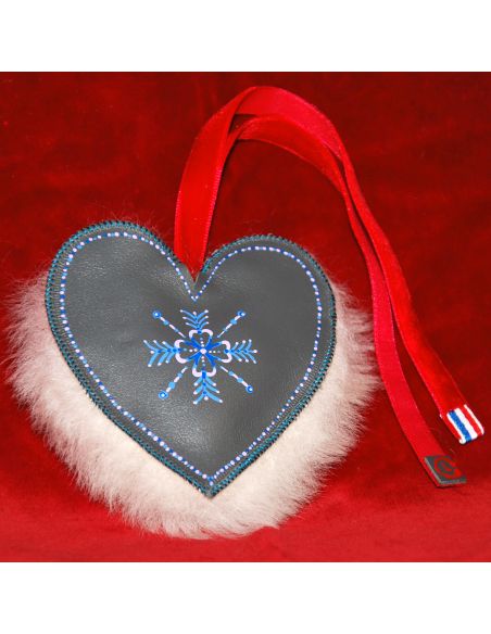 Hand-painted sheepskin and lambskin Christmas decoration traditional decoration