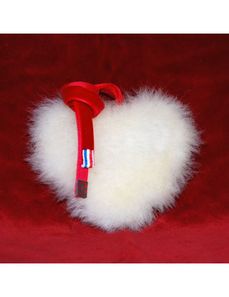 Hand-painted golden sheepskin and lambskin Christmas decoration traditional decoration