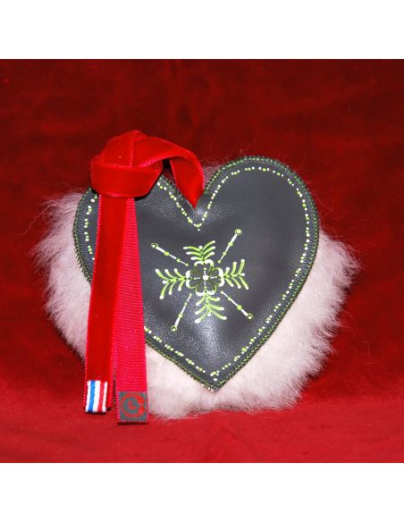 Hand-painted sheepskin and lambskin Christmas decoration traditional decoration