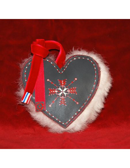 Hand-painted sheepskin and lambskin Christmas decoration traditional decoration