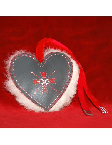 Hand-painted sheepskin and lambskin Christmas decoration traditional decoration