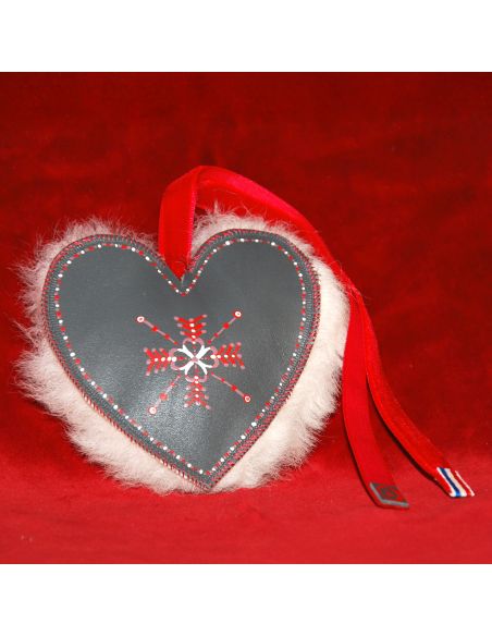 Hand-painted sheepskin and lambskin Christmas decoration traditional decoration