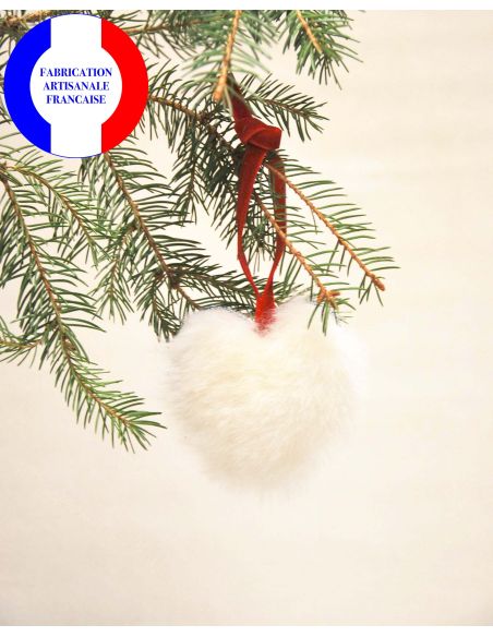 Hand-painted sheepskin and lambskin Christmas decoration traditional decoration