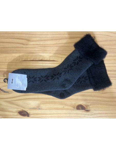 Calcetines cálidos de lana para mujer y hombre, con termoterapia y para pies sensibles