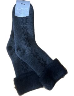 Warm fleece socks for women and men, with thermotherapy and sensitive feet 2